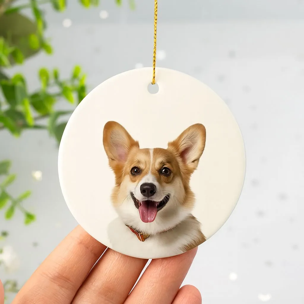 Personalized Pet Ornament | Custom Ceramic Keepsake | Christmas Tree Decoration - Image 2