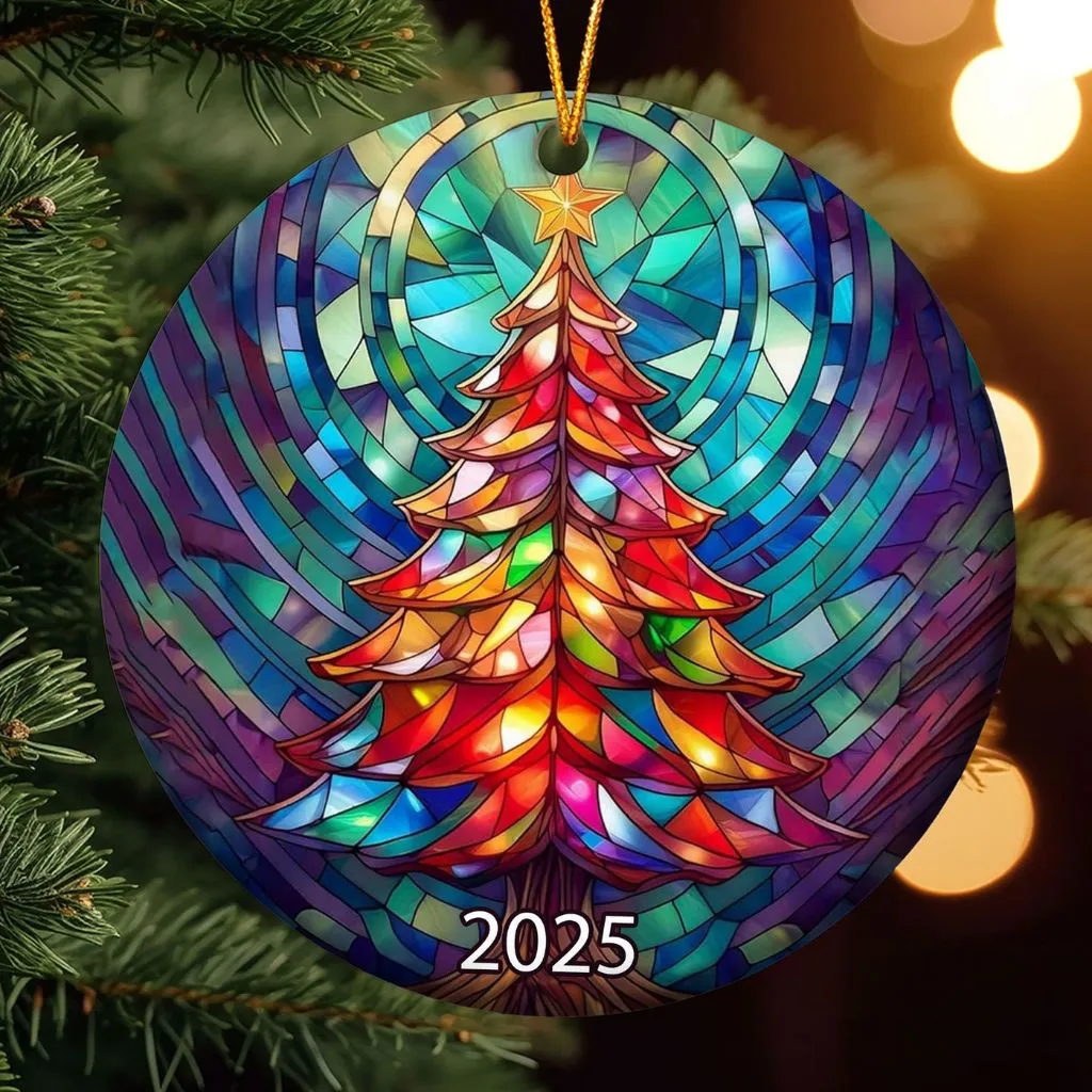 Starry Night Christmas Special Ornament | Elegant Holiday Tree Decoration | Beautiful Artistic Keepsake