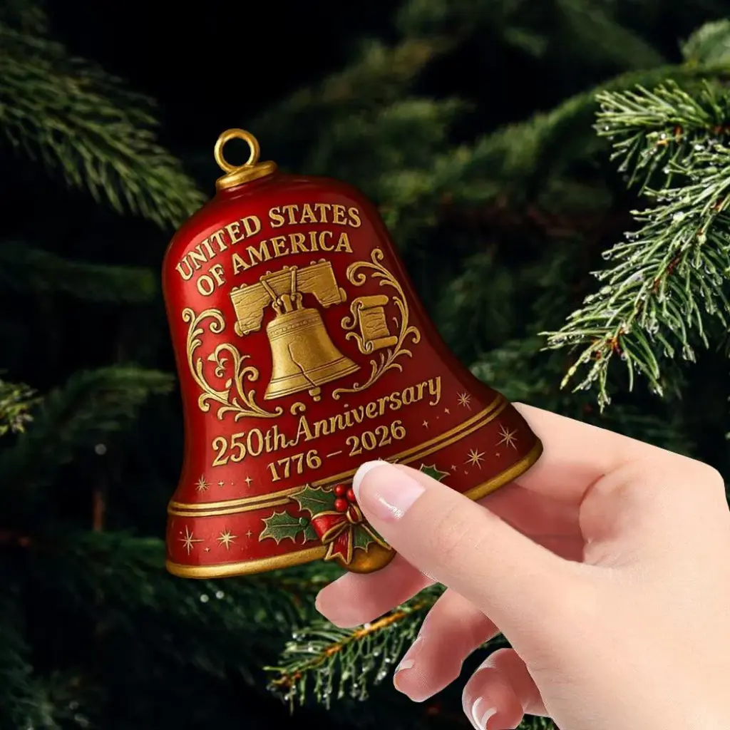 Vintage Liberty Bell Christmas Ornament | America's 250th Anniversary Edition - Image 6