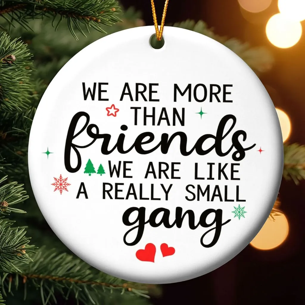 We Are Like A Really Small Gang Ornament | Funny Family & Friends Keepsake | Unique Group Gift