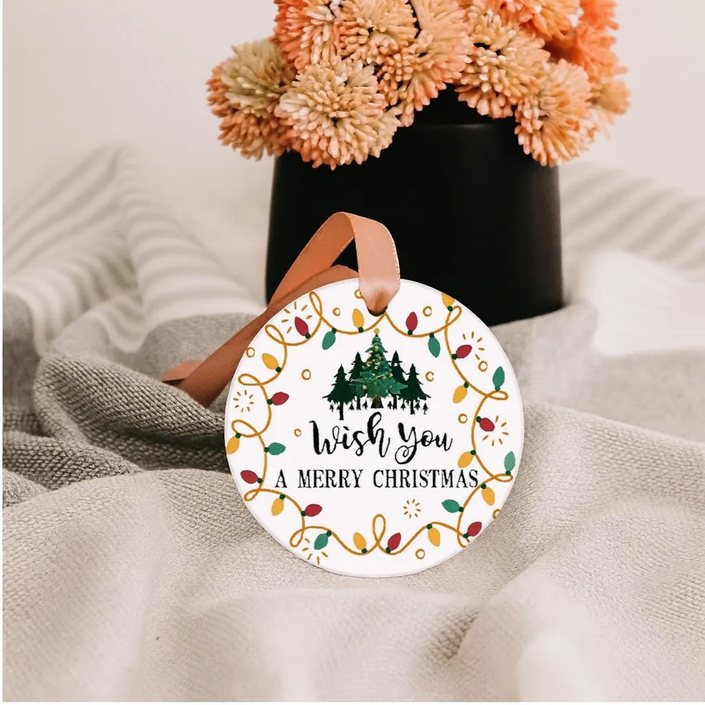 Personalized Wish You a Merry Christmas Ornament | Heartfelt Holiday Tree Decoration | Custom Keepsake Gift - Image 4