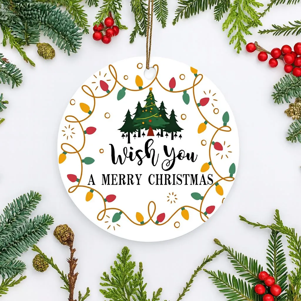 Personalized Wish You a Merry Christmas Ornament | Heartfelt Holiday Tree Decoration | Custom Keepsake Gift - Image 5