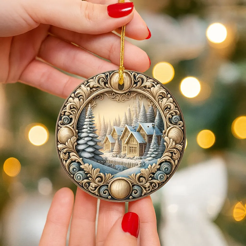 Xmas Tree and New Home Ornament 2025 | Holiday Ceramic Keepsake | Dated Christmas Decoration - Image 6